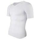 Slimming V Neck T-Shirt for Men Tummy Control Fitness Tee Slimming V Neck T-Shirt for Men Tummy Control Fitness Tee