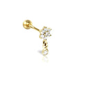 Moon Stud Earring Sterling Silver Jewelry With Zircon Glam Moon Stud Earring Sterling Silver Jewelry With Zircon Glam