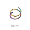 1PC 316L Stainless Steel Double Spiral Nose Hoop Ring 1PC 316L Stainless Steel Double Spiral Nose Hoop Ring