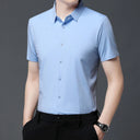 Men's Ultra Stretch Short Sleeve Shirt Business Casual Wear Men's Ultra Stretch Short Sleeve Shirt Business Casual Wear