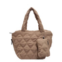 Puffer Tote Bag for Women Lightweight Down Cotton Handbag Puffer Tote Bag for Women Lightweight Down Cotton Handbag