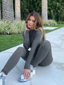 Spring Women's Chic Acrylic Jumpsuit Versatile Streetwear Fashion Spring Women's Chic Acrylic Jumpsuit Versatile Streetwear Fashion