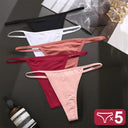 5 Piece Seductive Cotton G String Panties Set Intimates 5 Piece Seductive Cotton G String Panties Set Intimates