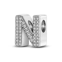 Hot Sale Silver Plated Color Letter Charm Beads for Women Hot Sale Silver Plated Color Letter Charm Beads for Women