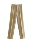 Vintage Chic High-Waist Pants for Modern Office Style Vintage Chic High-Waist Pants for Modern Office Style