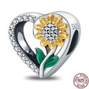Sparkling Zircon Heart Charm Pendant Sterling Silver Jewelry Sparkling Zircon Heart Charm Pendant Sterling Silver Jewelry