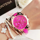 Luxury Women's Steel Bracelet Watch Trendy Quartz Timepiece Luxury Women's Steel Bracelet Watch Trendy Quartz Timepiece