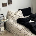 Ins Heart Floral Duvet Cover Set Pillowcases Soft Linens Ins Heart Floral Duvet Cover Set Pillowcases Soft Linens