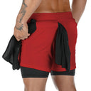 Mens Two In One Camo Running Shorts For Gym And Fitness Mens Two In One Camo Running Shorts For Gym And Fitness