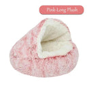 Round Plush Cat Bed Cozy Sleeping Bag for Small Dogs Round Plush Cat Bed Cozy Sleeping Bag for Small Dogs