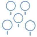 5PCS For Magsafe Magnetic Plate Ring Universal Metal Sticker 5PCS For Magsafe Magnetic Plate Ring Universal Metal Sticker