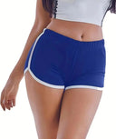 Acrylic High-Waisted Yoga Workout Shorts Anti-Walking Tech Acrylic High-Waisted Yoga Workout Shorts Anti-Walking Tech