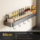 Suction Cup Punch-Free Wall Condiment Hook Rack Storage Suction Cup Punch-Free Wall Condiment Hook Rack Storage