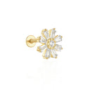 CANNER 1PC Ins Simple Flat Head Stud Earring Women 925 Silver CANNER 1PC Ins Simple Flat Head Stud Earring Women 925 Silver