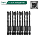 GREENER Four-Blade Hex Tile Drill Bits Set Premium Quality GREENER Four-Blade Hex Tile Drill Bits Set Premium Quality
