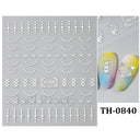 Fantasy Butterfly Nail Decals - Silver Holographic Flames Fantasy Butterfly Nail Decals - Silver Holographic Flames