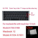 MacBook Silicone Keyboard Cover Transparent Protector 1 Year MacBook Silicone Keyboard Cover Transparent Protector 1 Year