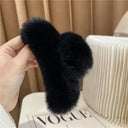 Crab Plush Fur Hair Clip Trendy Accessory For Girls Crab Plush Fur Hair Clip Trendy Accessory For Girls