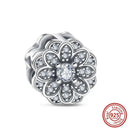 Crown Flowers Heart Silver Bead Charm Pandora Accessory Crown Flowers Heart Silver Bead Charm Pandora Accessory
