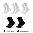 Stylish Comfort: 5-Pair Cotton Blend Socks for Daily Use Stylish Comfort: 5-Pair Cotton Blend Socks for Daily Use