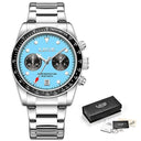 LIGE Stainless Steel Mens Quartz Watch Sleek Timepiece LIGE Stainless Steel Mens Quartz Watch Sleek Timepiece