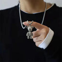Rebel Bear Necklace Bold Graffiti Street Style Pendant Rebel Bear Necklace Bold Graffiti Street Style Pendant