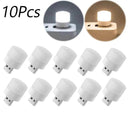 1/10Pcs Mini USB Night Light Warm White Eye Protection Lamp 1/10Pcs Mini USB Night Light Warm White Eye Protection Lamp