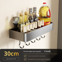 Suction Cup Punch-Free Wall Condiment Hook Rack Storage Suction Cup Punch-Free Wall Condiment Hook Rack Storage