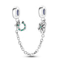 Safety Chain Silver Plated Beads Classic Safety Chain Charm Safety Chain Silver Plated Beads Classic Safety Chain Charm