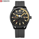 Curren Mens Luxury Silicone Band Fashion Wristwatch Curren Mens Luxury Silicone Band Fashion Wristwatch