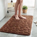 Cobblestone Design 3D Anti-Slip Bath Mat Absorbent Carpet Cobblestone Design 3D Anti-Slip Bath Mat Absorbent Carpet