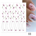 3D Sakura Blossom Nail Art Stickers for Elegant Designs 3D Sakura Blossom Nail Art Stickers for Elegant Designs