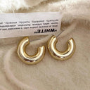 Vintage Stainless Steel Water Drop Hoop Earrings Classy Style Vintage Stainless Steel Water Drop Hoop Earrings Classy Style