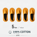 Ultimate Comfort Five Pairs Breathable Cotton Boat Socks Ultimate Comfort Five Pairs Breathable Cotton Boat Socks