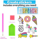 Big Gem Diamond Painting Sticker Kit Unicorn Animal Sealife Big Gem Diamond Painting Sticker Kit Unicorn Animal Sealife