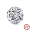 Crown Flowers Heart Silver Bead Charm Pandora Accessory Crown Flowers Heart Silver Bead Charm Pandora Accessory