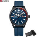 Curren Mens Luxury Silicone Band Fashion Wristwatch Curren Mens Luxury Silicone Band Fashion Wristwatch