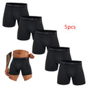 5pcs Pack 2023 Men Panties Polyester Underwear Male Boxer Set 5pcs Pack 2023 Men Panties Polyester Underwear Male Boxer Set