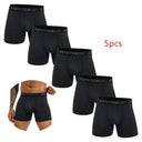 5 Pack Mens Polyester Boxer Briefs Underwear Set 2023 5 Pack Mens Polyester Boxer Briefs Underwear Set 2023
