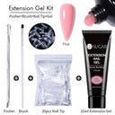 Glowing White Gel Nail Extension Kit for Beautiful Nails Glowing White Gel Nail Extension Kit for Beautiful Nails