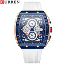 Men's Luxury Chronograph Quartz Watch With Silicone Band Men's Luxury Chronograph Quartz Watch With Silicone Band