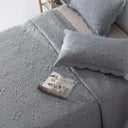 Nordic Embroidered Cotton Quilted Bedspread Summer Throw Cover Nordic Embroidered Cotton Quilted Bedspread Summer Throw Cover