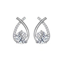 Starlight Elegance Silver Star Stud Earrings Dazzling Zircon Design Starlight Elegance Silver Star Stud Earrings Dazzling Zircon Design