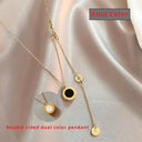 Stylish Stainless Steel Roman Digital Pendant Necklace Stylish Stainless Steel Roman Digital Pendant Necklace