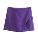Vintage Asymmetrical Skort Stylish All-Season Upgrade Vintage Asymmetrical Skort Stylish All-Season Upgrade
