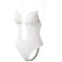 Backless Deep V Neck Thong Bodysuit Shapewear Invisible Bra Backless Deep V Neck Thong Bodysuit Shapewear Invisible Bra