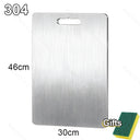 Thickened Stainless Steel Cutting Board Titanium Steel Antibacterial 316 Thickened Stainless Steel Cutting Board Titanium Steel Antibacterial 316