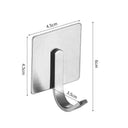 Stainless Steel Wall Hook Organizer for Towels and Keys Stainless Steel Wall Hook Organizer for Towels and Keys
