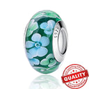 Colorful Heart Murano Glass Charm Sterling Silver Pandora Colorful Heart Murano Glass Charm Sterling Silver Pandora