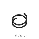 1PC 316L Stainless Steel Double Spiral Nose Hoop Ring 1PC 316L Stainless Steel Double Spiral Nose Hoop Ring